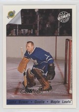 1991-92 Ultimate Original Six Blank Backed Promos Johnny Bower HOF 0q3