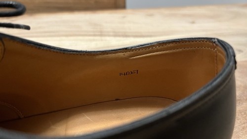 John Lobb City 2 schwarzer Oxford-Schuh aus Kalbsleder UK8,5E hergestellt nur rechts - Bild 7 von 9