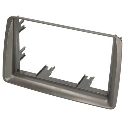 AUDIOPROJECT Auto Radio Blende Doppel 2 DIN FIAT Panda 169 2003 - 2012 Einbau Rahmen grau