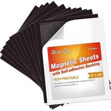 12 Strong Flexible Self Adhesive Magnetic Sheet 8X10 20Mil for Photo Album Craft