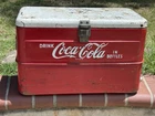 Vintage 1950’s Coca Cola Metal Cooler 20x12x11 Great For Refurbishment