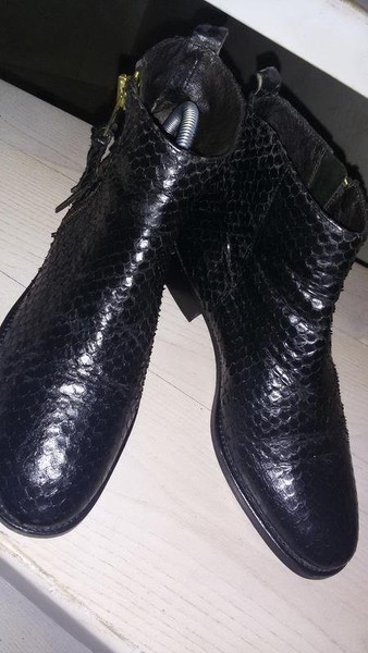 Women Billi Bi Boots Black Leather 39 #46TM