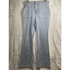Anthropologie Pilcro High Rise Trouser Bootcut Light Wash Jeans Size 10 Festival