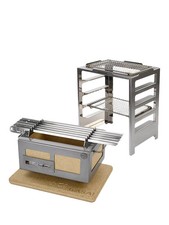 Kasai Nano Konro Grill Charcoal BBQ with Heat Mat, Robata & 6 Skewer Rack