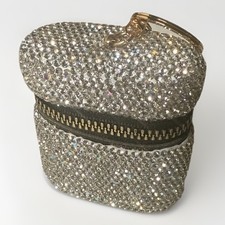 Keychain Purse Accessory Pouch Rhinestone Encrusted Bag Charm