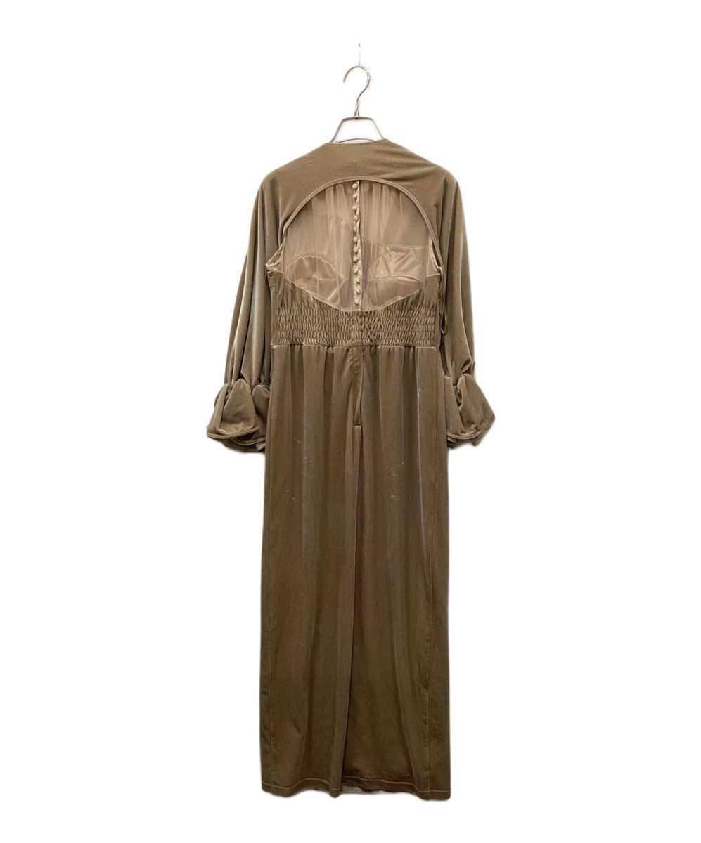 Ameri/ 2WAY CURVE VELOURS DRESS Beige Size: M | eBay Ameri/ 2WAY CURVE VELOURS DRESS Beige Size: M | eBay