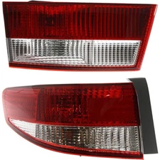 Tail Light Set For 2003-2004 Honda Accord Left Inner and Outer Clear/Red Halogen
