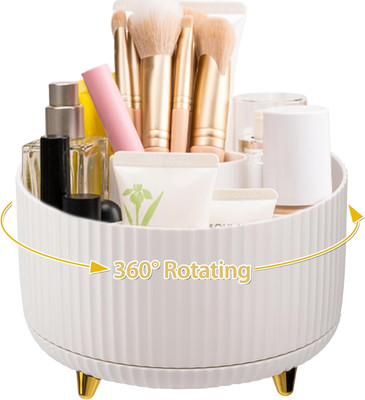 Makeup Brush Holder, Multi-Angle Rotating Makeup Organizer, Multifunction Cosmet