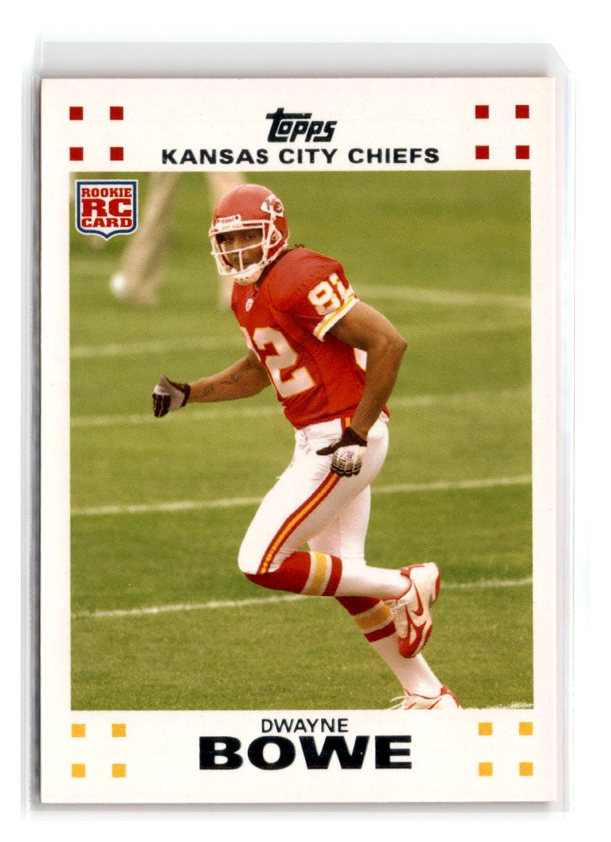 2007-Topps Exclusive Rookies-#7-Dwayne Bowe -Kansas City Chiefs