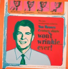 ANDY WARHOL Pop Art Poster or Rolled Canvas Print "VAN HEUSEN (RONALD REAGAN)" B