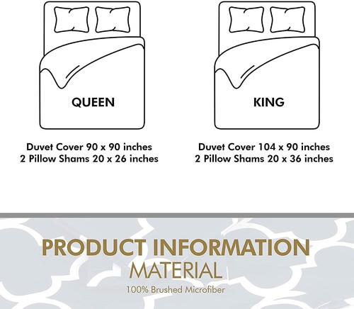 3 PC Printed Duvet Cover Set with 2 Pillow Shams High Quality Utopia Bedding - 第 7/36 張圖片