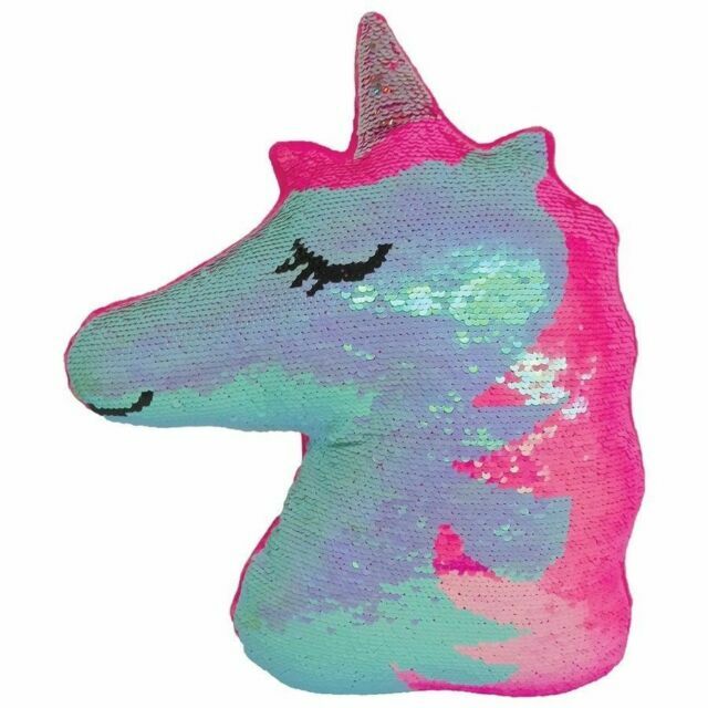sequin pillow unicorn