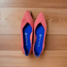Rothy's Women's Size 8 Orange Pointed Toe Slip on Shoes