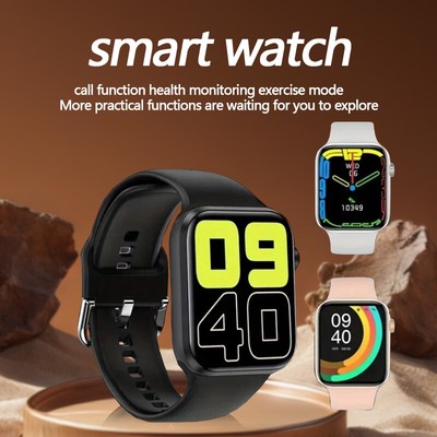 Smartwatch Bluetooth Anruf Voll Touchscreen Fitness Tracker Sportuhr Herren Damen