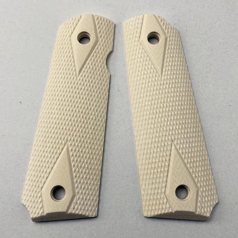 1911 Gun grips White Resin Gun Accessories 1911 Grips 2pc Set eBay