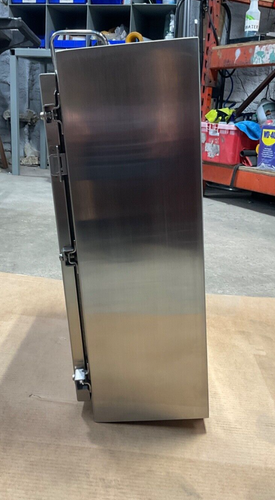 NEW ADALET N4X-242008 SINGLE DOOR CLAMPED COVER STAINLESS STEEL ENCLOSURE - Picture 6 of 9