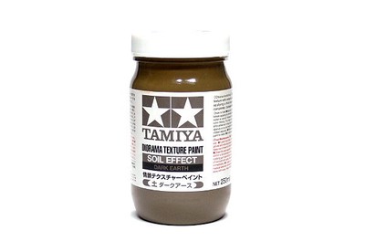 TAMIYA Model Paints & Finishes Diorama Texture Paint Soil Dark Earth 87121