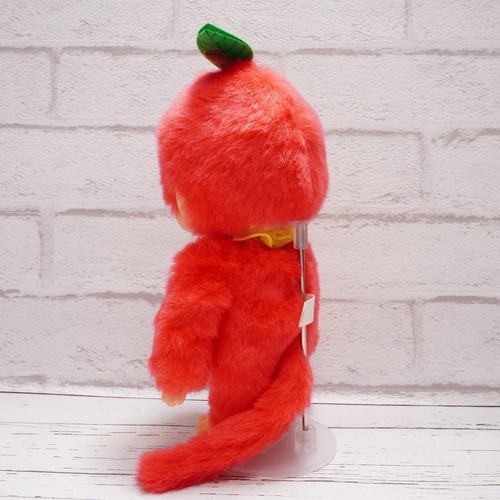 Monchhichi Japan local limited SHINSHU Plush doll Toy Apple Ssize Red Sekiguchi - Picture 7 of 21