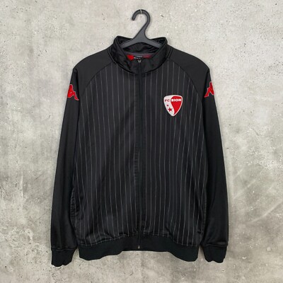 FC SION 2010 2011 TRAINING FUSSBALL JACKE KAPPA TRACK TRIKOT GR XL