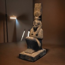 Rare Antique Pharaonic Hathor Statue Ancient Egyptian Goddess of the Sky BC