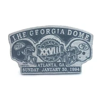 The Georgia Dome Super Bowl XXVIII Kansas City San Francisco 1994 Pin