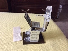 Creative Concepts Acrylic Sculpture Figure with Laptop Computer