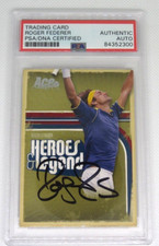 Roger Federer firmato autografo PSA/DNA lastrato 2006 asso autentico #21