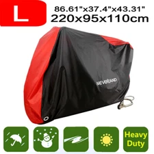 L Motorcycle Bike Cover Waterproof For Harley Davidson Outdoor Rain Dust Large