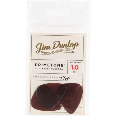 Médiators Dunlop Primetone Lot De 3 - Épaisseur 0,88 Mm, Forme Standard, Grip - Matériau Ultex, Bords Sculptés