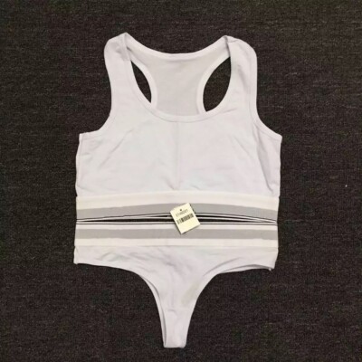 Ensemble Bralette & Slip Bikini CK Moderne En Coton - Taille S Gris - Neuf Avec Étiquettes