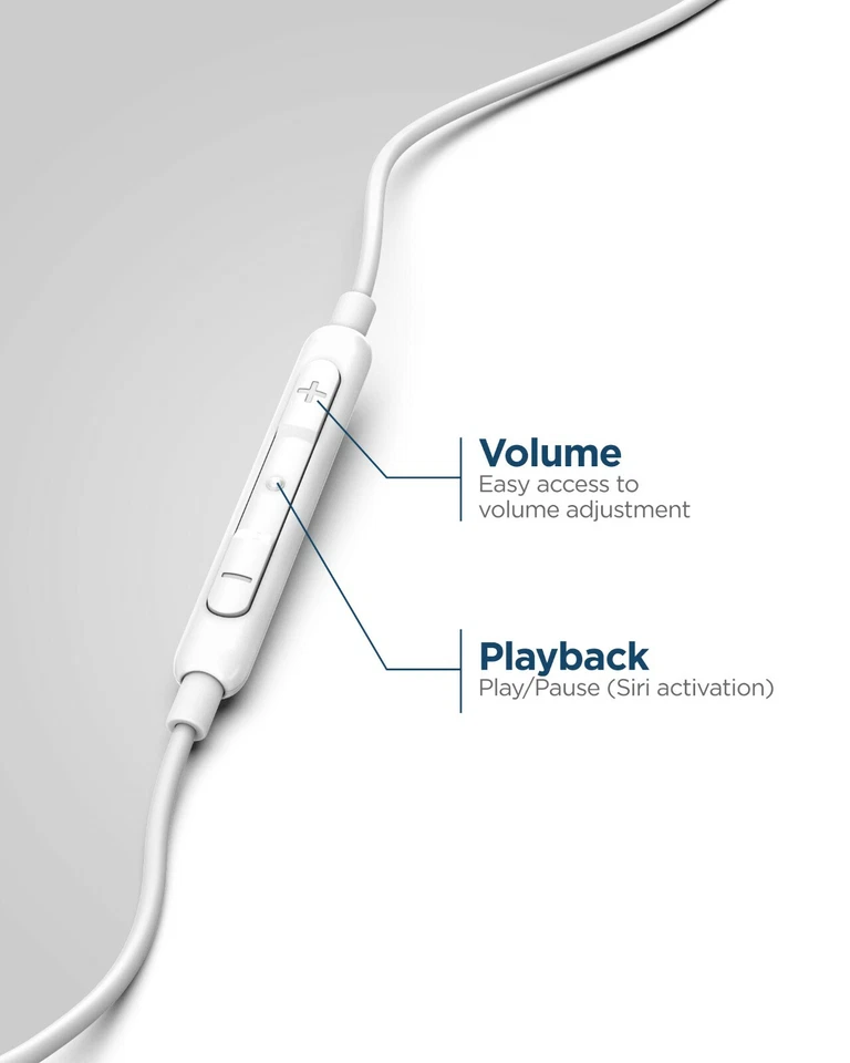 USB C Headphones with Mic Wired In-Ear Type C Earbud Earphones - Rose Gold - Image 3 of 4