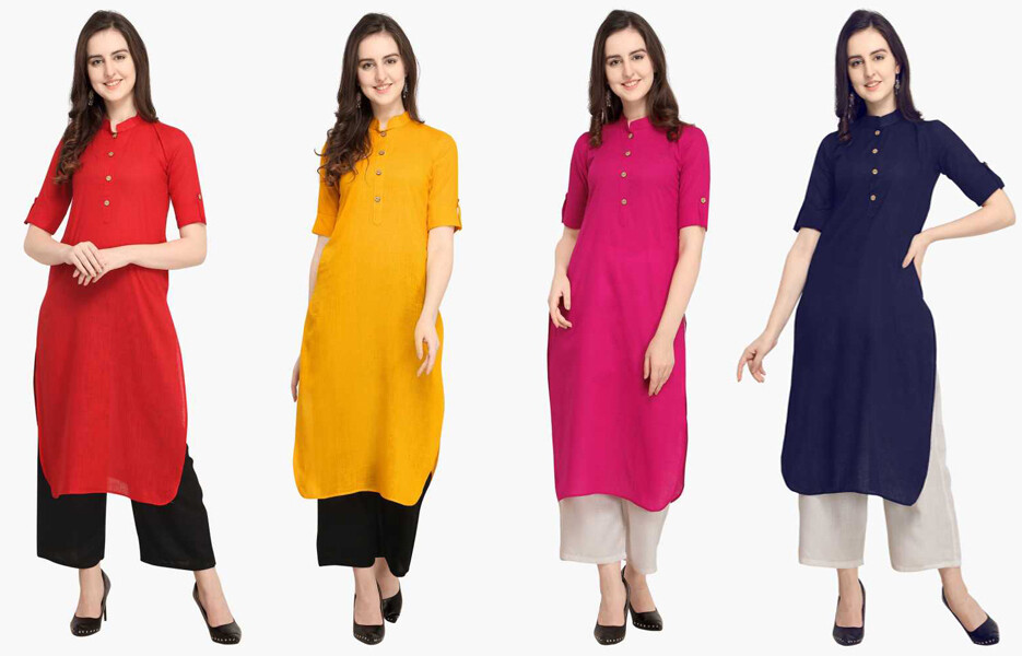 Ethnic Formal Wear Western Women Girls Office Clothing Readymade