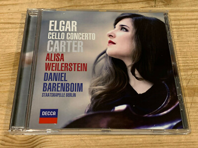 Signed by ALISA WEILERSTEIN Elgar Carter Cello Concertos DECCA CD Signiert