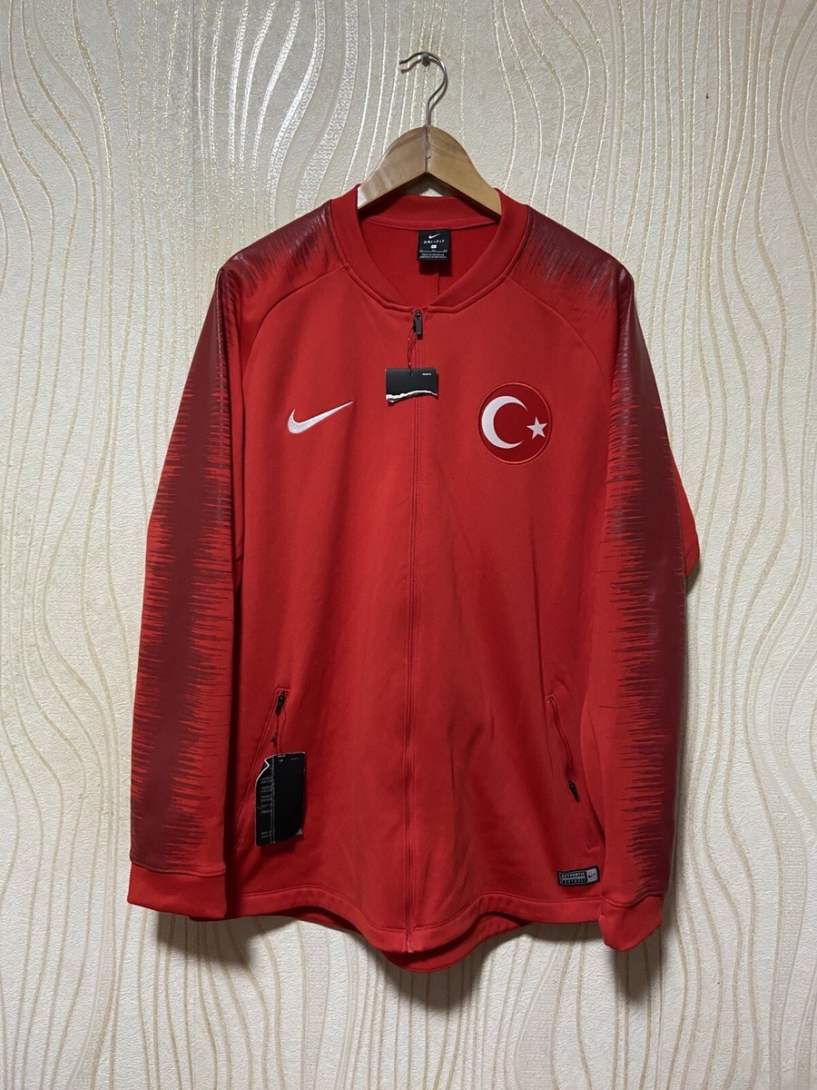 TURKEY 2018 2019 PRE MATCH FOOTBAL SOCCER JACKET NIKE 893605-657