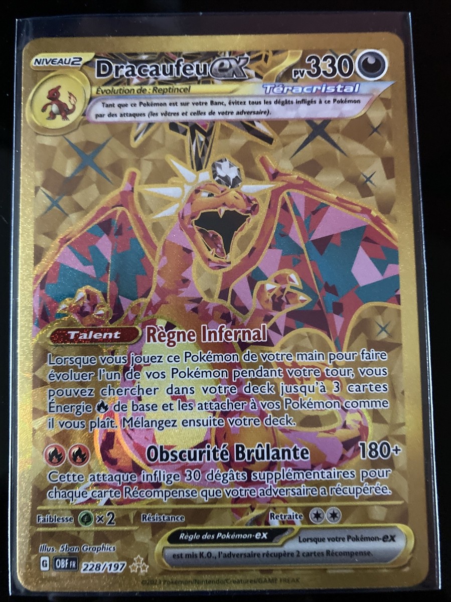Carte Pokmon Dracaufeu ex 228/197 - Secret | eBay