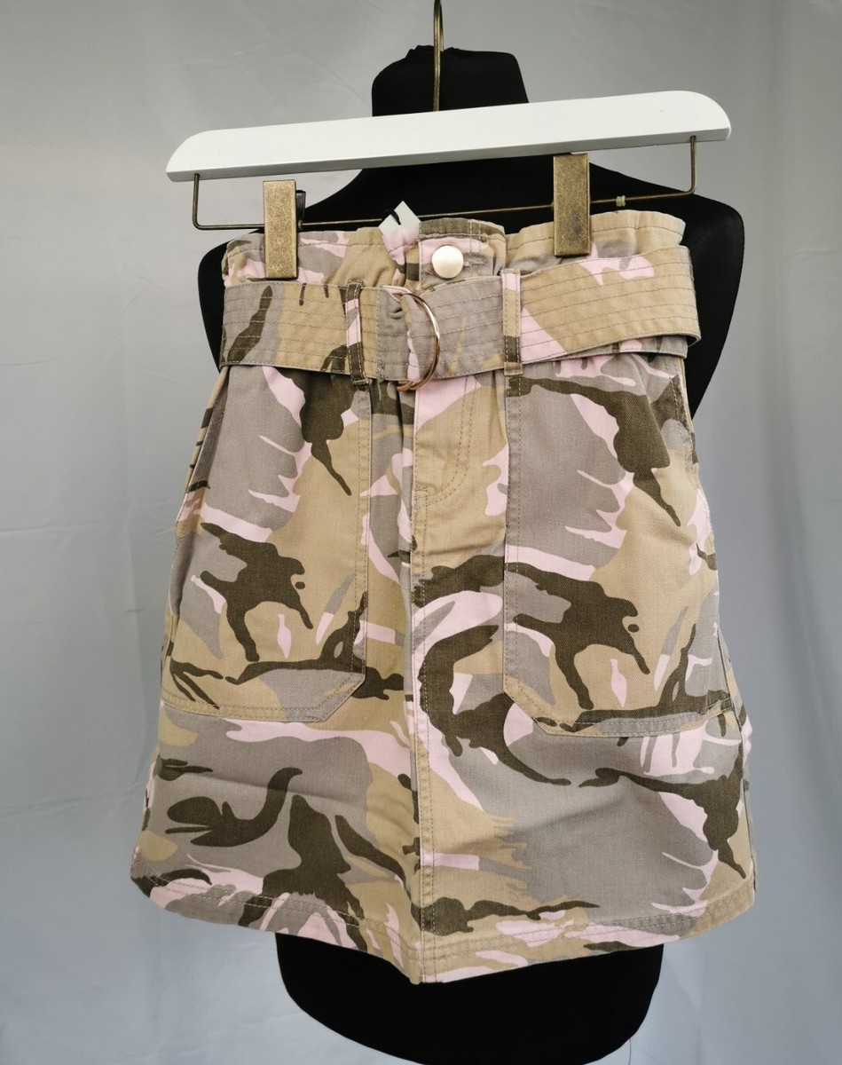 Camo Denim Army Skirt Army Fatigue Plus Size Denim Camo Skirt