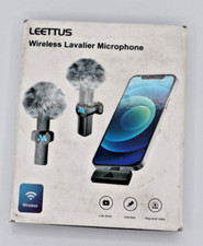 Leettus 2pc wireless lavalier microphone set for Iphone Lightning port