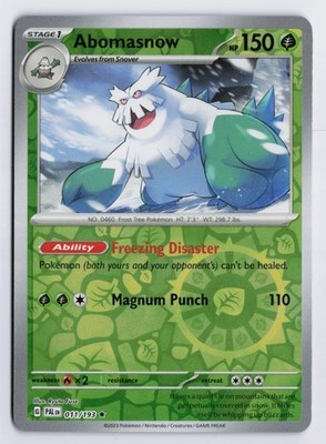 Abomasnow - PAL #011/193 SV02: Paldea Evolved Reverse Holofoil NM