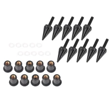 Motorcycle Windshield Spike Bolt Screw Kit For Honda Yamaha Suzuki BMW Black