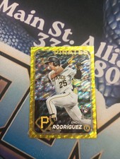 2024 Topps Series One - Endy Rodriguez -  Yellow Crackle Foil - #08/50 - RC