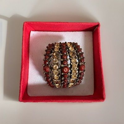 Ring Vintage Art Deco Ring mit Steinbesatz