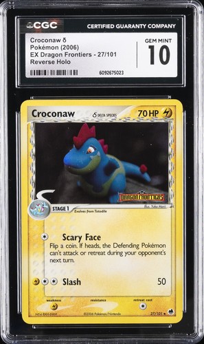 Croconaw (Delta Species) 27/101 EX Dragon Frontiers Reverse Holo
