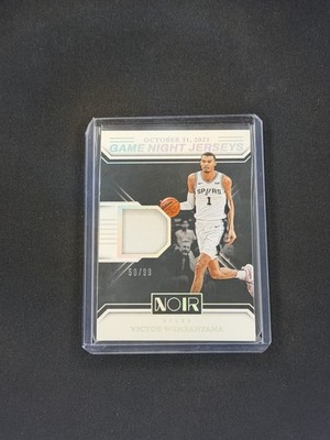 2024 Panini Noir Victor Wembanyama Game Night Jerseys /99 Rookie Jersey