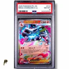 2025 Pokemon Phantasmal Flames Mega Charizard X 013/094 Double Rare Holo PSA 8