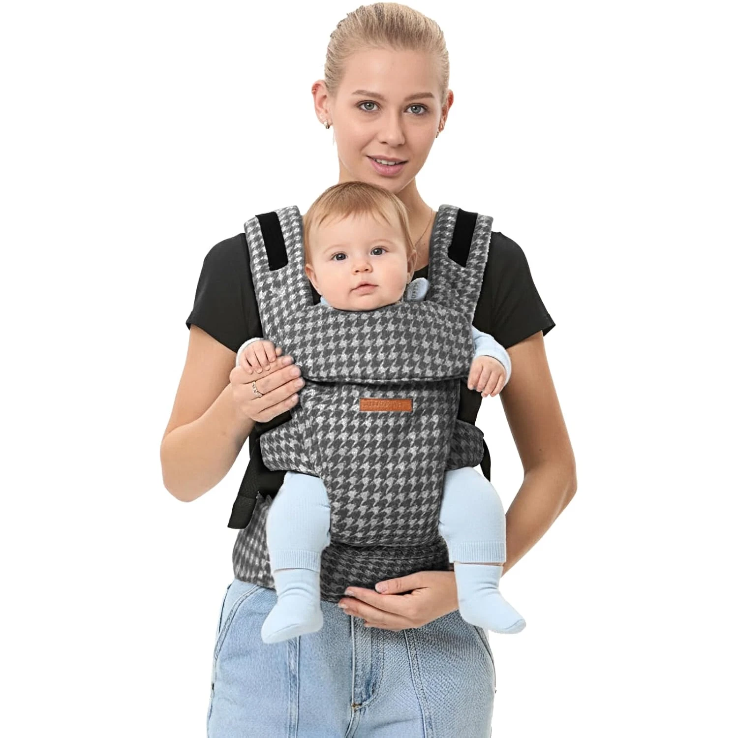 4-in-1 Ergonomic Baby Carrier for Newborns to Toddlers, Lightweight & Breathable
