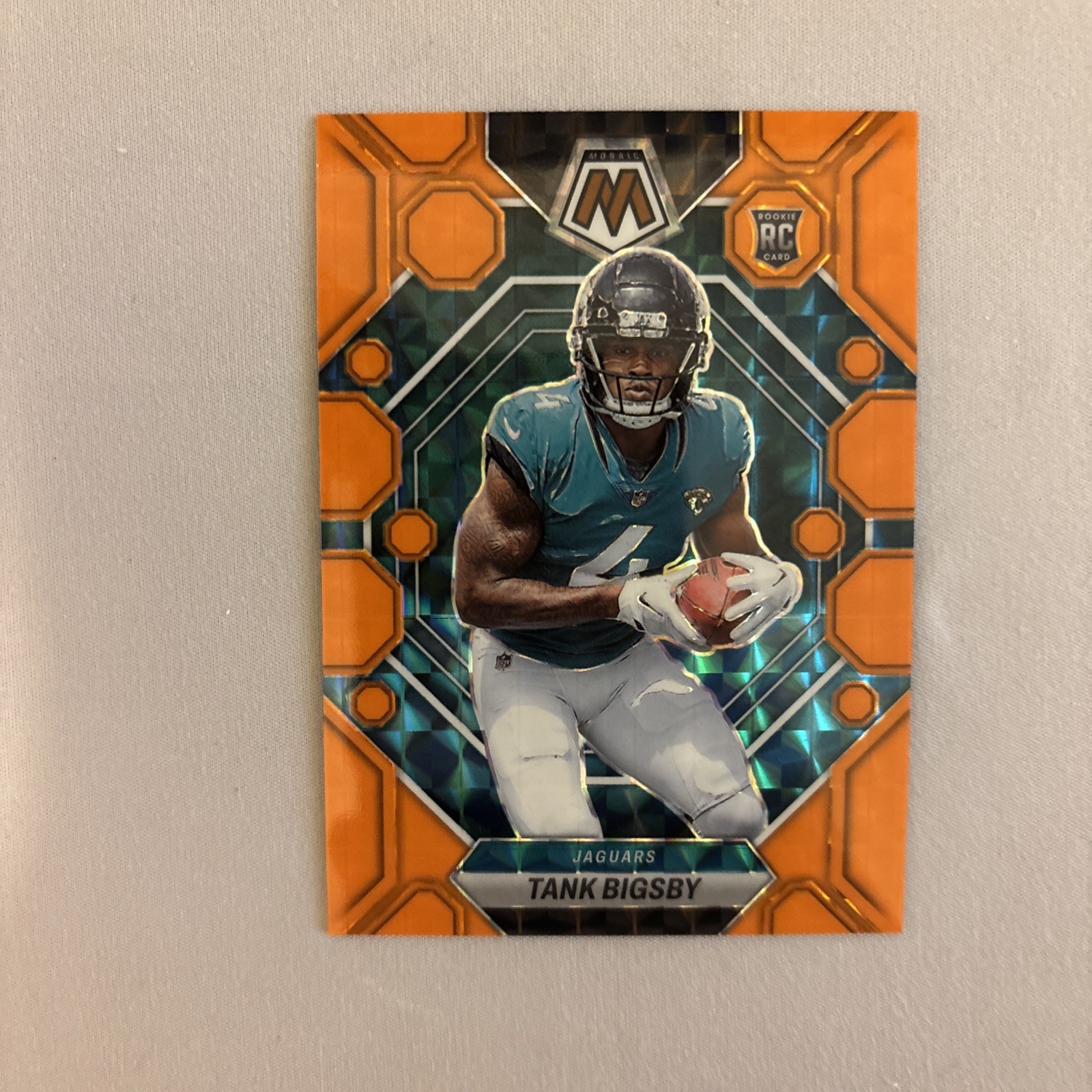 Tank Bigsby RC 2023 Panini Mosaic Orange Fluorescent Prizm /25 #364 SSP Jaguars