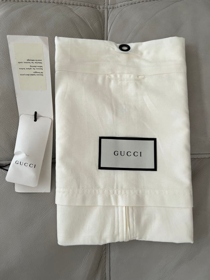 USED GUCCI WOOL INTERLOCKING PEARL BUTTON LONG CO… - image 8