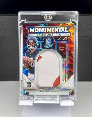 Panini 2024 Spectra Caleb Williams Bears Monumental Mem MM-CWS 01/40 RC