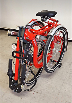 Di Blasi R34 Elektro Falt-Dreirad Trike Cruiser-Lenker Rot ohne Federung