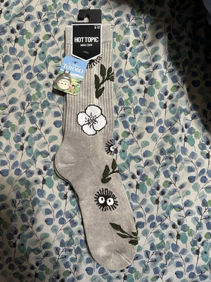 #ad Studio Ghibli® My Neighbor Totoro Soot Sprite Crew Socks $12.74